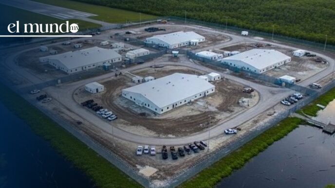 Migrantes mexicanos en Florida: 30 detenidos en centro de detención Alligator Alcatraz
