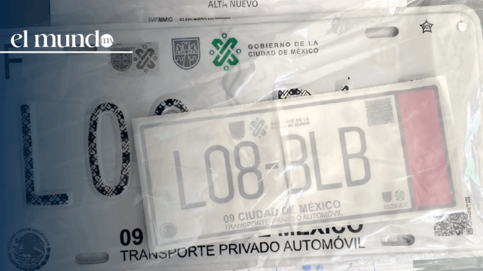 No hay placas para autos en CDMX